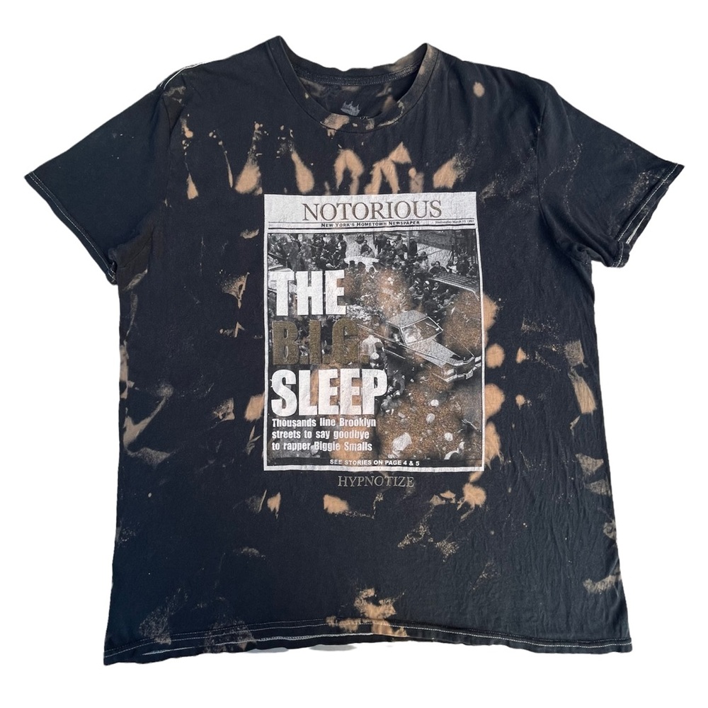 Hypnotize Notorious Biggie Smalls New York Tie dye Black Graphic Custom T-shirt